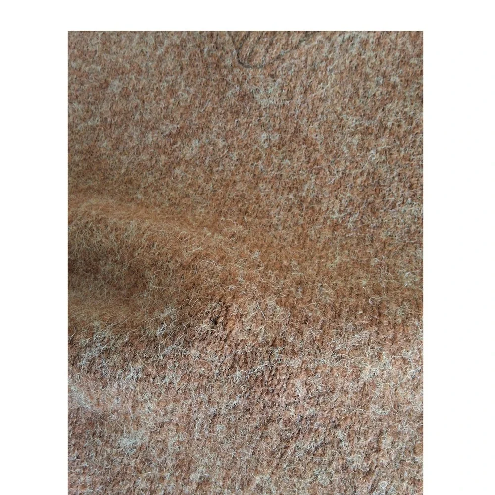 Madewell Mock Neck‎ Sweater Womens XS Rust Brown Wool Alpaca Blend Knit Pullover